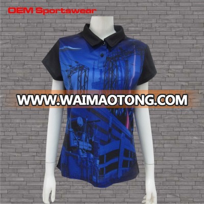 Sublimated Customized Short Sleeve Breathable Polo shirts for Men