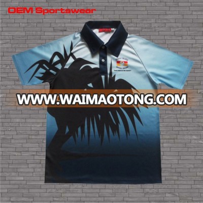 Sublimation Leisure Wear Custom Designed Polo jerseys