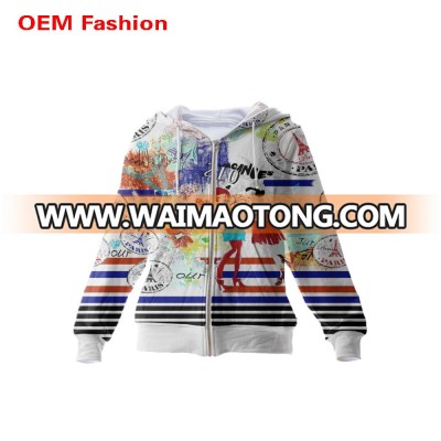 Fashion ladies printing hoodies for sale