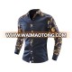 LX074 Custom fashion printing cheap autumn men long sleeve shirts in stock / OEM Custom